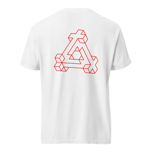 Geometric Red Line T-Shirt - Unisex